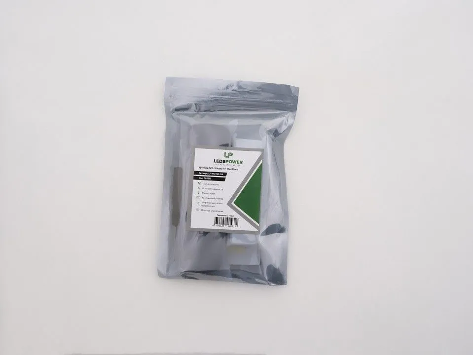 Контроллер-диммер с пультом ДУ LEDS POWER N12-SB Nano RF 15A Black 005812