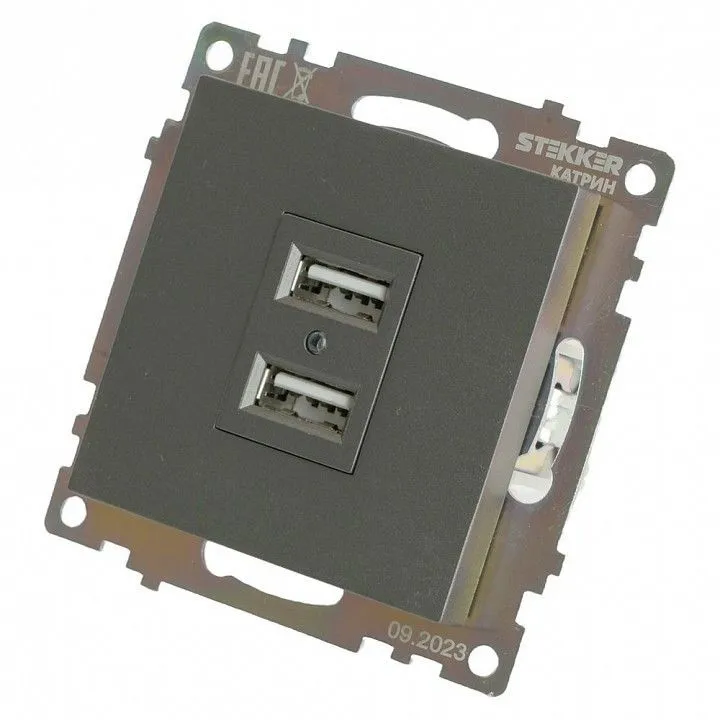 Розетка USB type A без рамки Stekker Катрин 49422