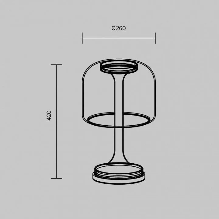 Настольная лампа декоративная Maytoni Спирито MOD286TL-L18W3K