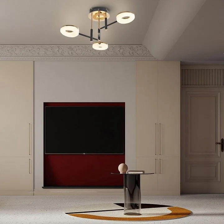 Потолочная люстра Arte Milano Ferrara-72999 272999/3 BK/GD