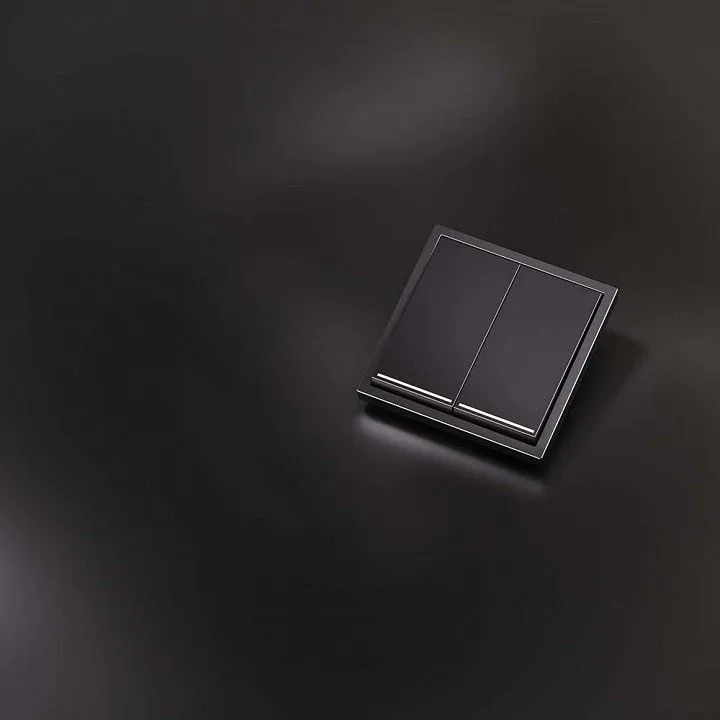 Клавиши для выключателя двухклавишного с подсветкой Voltum S70 METAL VLSM000412