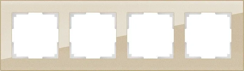 Рамка на 4 поста Werkel Favorit (шампань) W0041111
