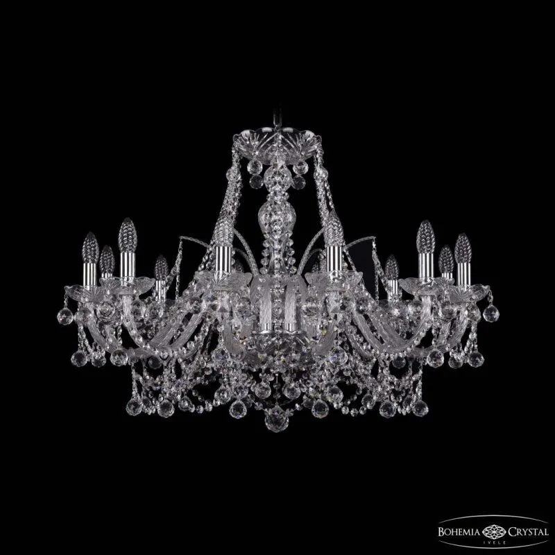 Подвесная люстра Bohemia Ivele Crystal 1411 1411/12/300 Ni Balls