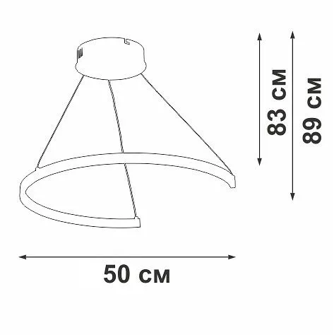 Подвесной светильник Vitaluce V2509DT V2509DT-0/1S
