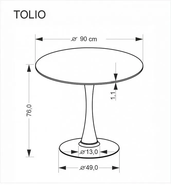 Стол обеденный Tolio 90