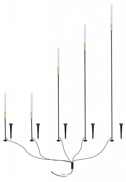 Наземный низкий светильник Arte Lamp MUSTER A1083PA-5BK