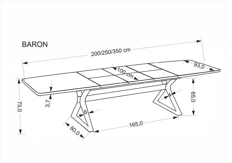 Стол обеденный Baron 200