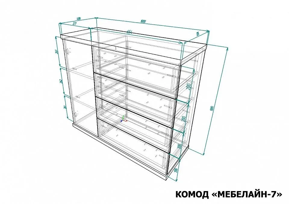 Комод Мебелайн-7