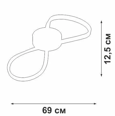 Накладной светильник Vitaluce V3779 V3779-1/1PL