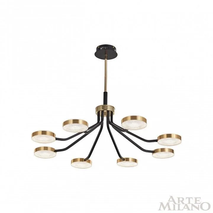 Люстра на штанге Arte Milano Ferrara-76079 276079/8 BK/GD