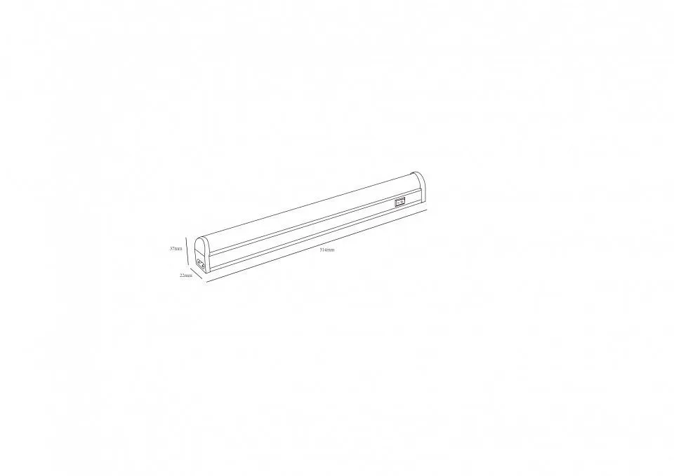 Накладной светильник Эра  LLED-01-04W-6500-W