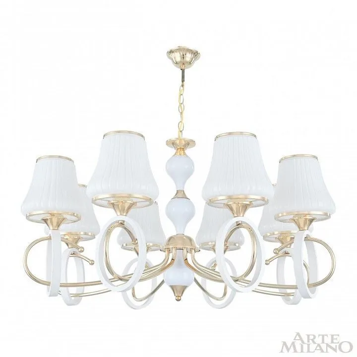 Подвесная люстра Arte Milano Florentia-2387 302387/8 Wh/Gd