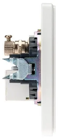 ТВ-розетка и розетка Ethernet RJ-45 без рамки Kranz ROUND KR-78-0722-1
