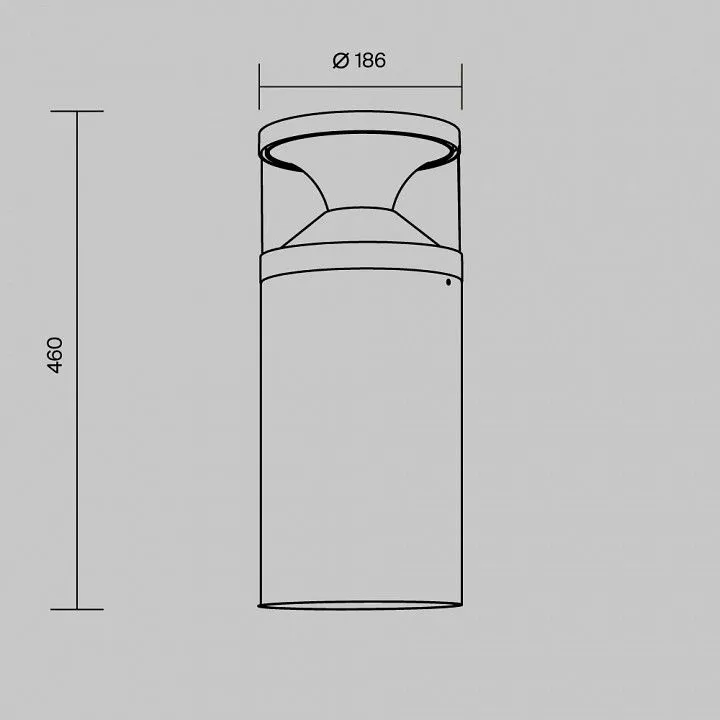 Наземный низкий светильник Maytoni Outdoor Пиро O496FL-L21B3K1