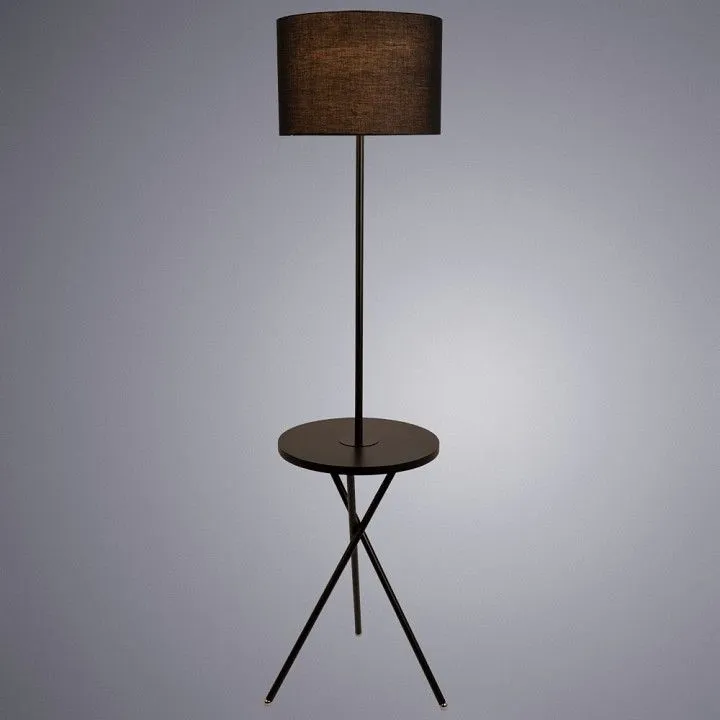 Торшер с полкой Arte Lamp Combo A2070PN-1BK