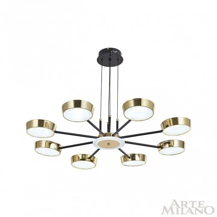 Подвесная люстра Arte Milano Ferrara-71079 271079/8 BK/GD