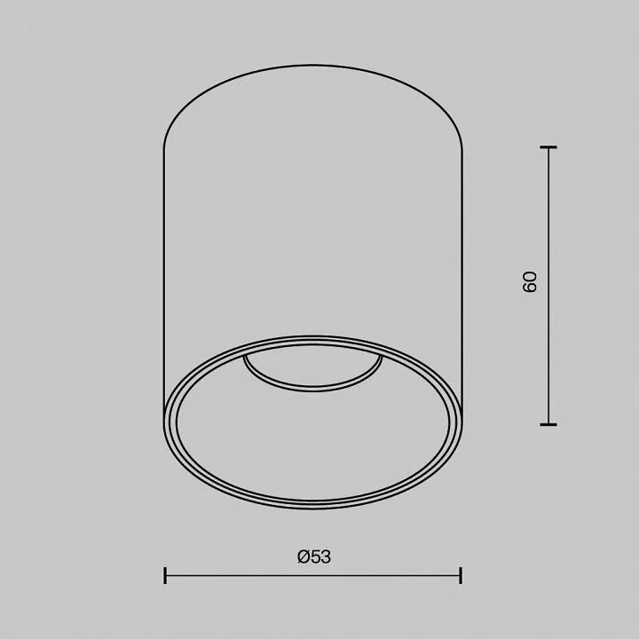 Накладной светильник Maytoni Technical Альфа C064CL-5W2.7K-RD-WB