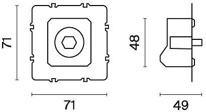 Механизм для диммера Voltum S70 VLS0703M