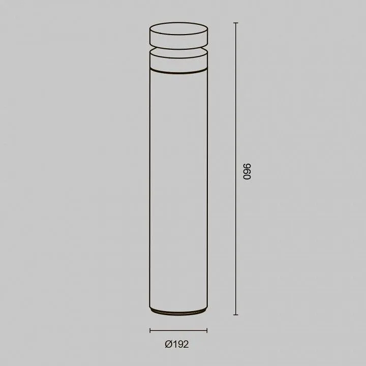 Наземный низкий светильник Maytoni Outdoor Бетон O469FL-L20CM3K1