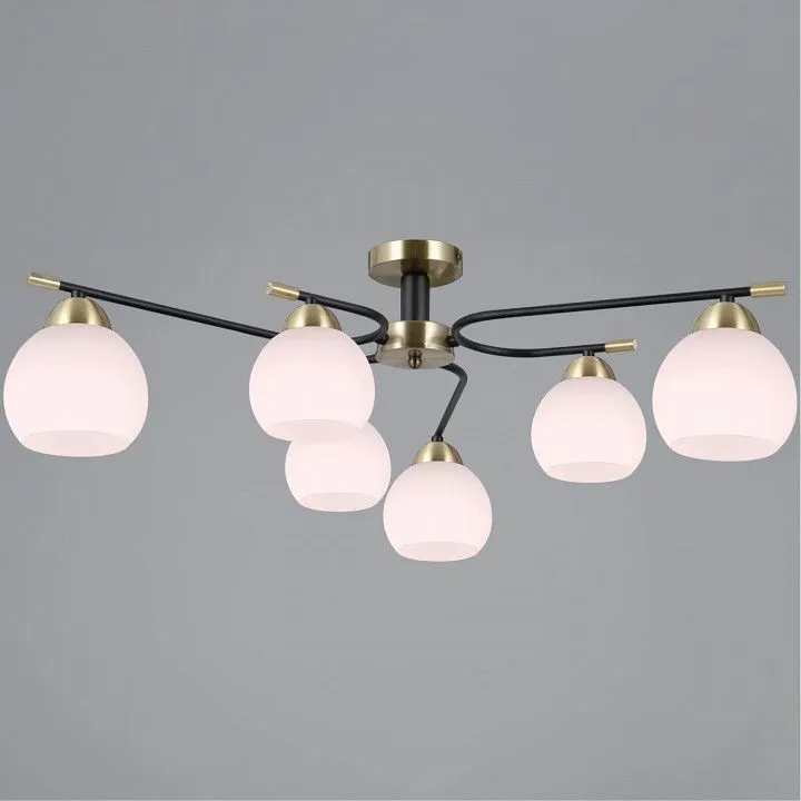 Потолочная люстра ILLUMICO LIBRA IL0638-6CSQ-24 AB BK LIBRA