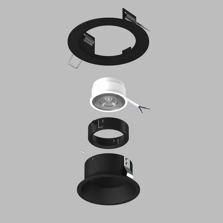 Встраиваемый светильник Lightstar Domino D61707BMOD