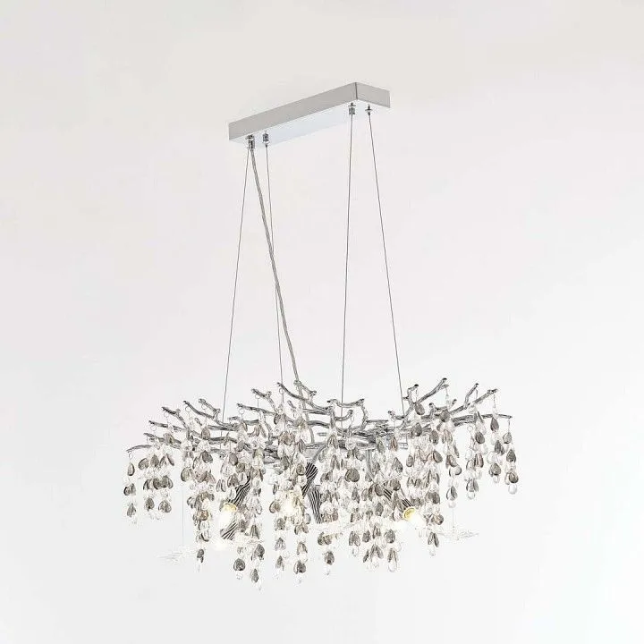 Подвесная люстра Arte Milano Веточка 230210.700.6.E14.H3 CB Clear-Smoky BUT-Clear
