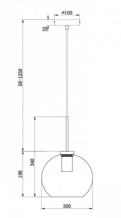 Подвесной светильник Freya Bravis FR8002PL-01B