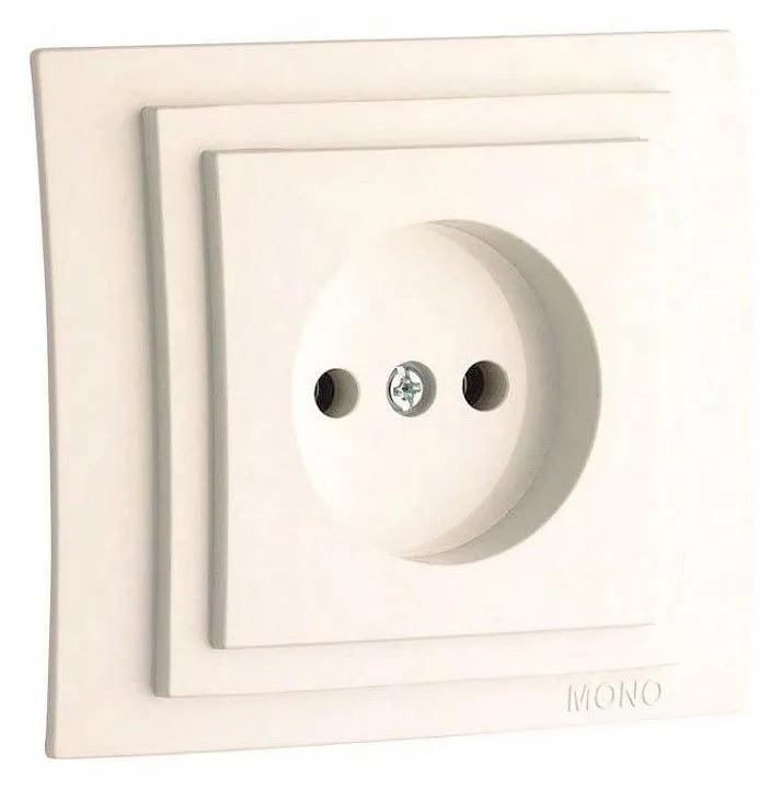 Розетка без заземления Mono Electric Larissa 103-010122-116