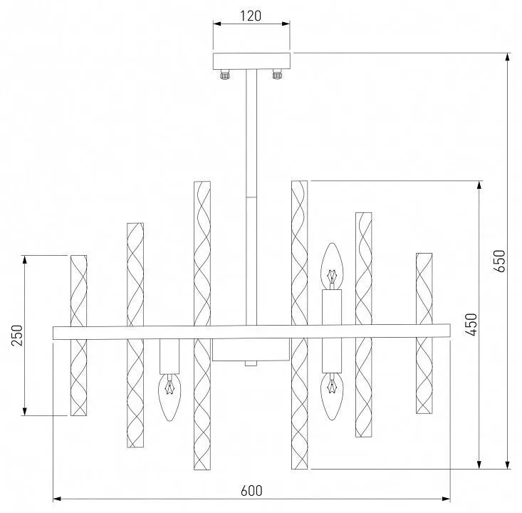 Люстра на штанге Bogate's Hollis 368/9 Smart