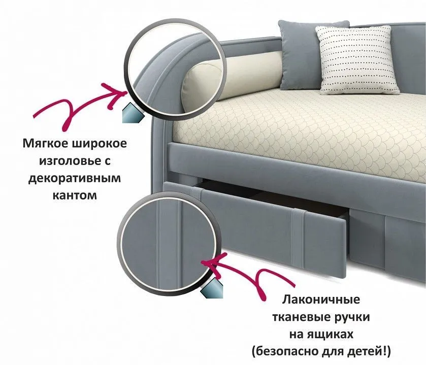 Кровать односпальная Elda 2000x900 c матрасом PROMO B COCOS