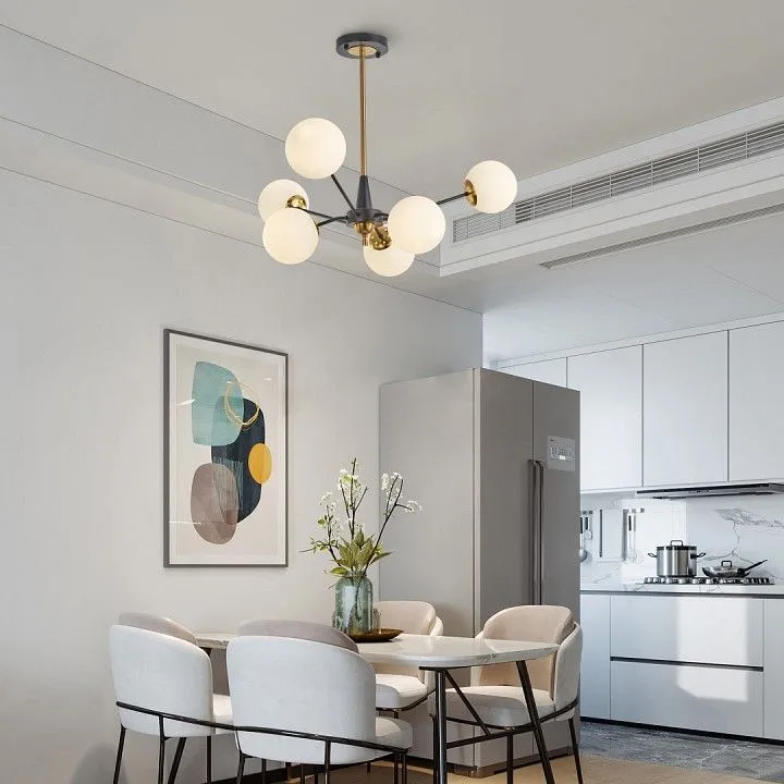 Люстра на штанге Arte Milano Neapolis-79808 279808/6 BK/GD