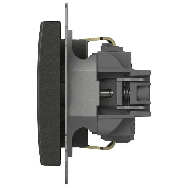 Розетка с заземлением и со шторкой, без рамки Elbi Eleсtriс Zena Vega 609-011100-243