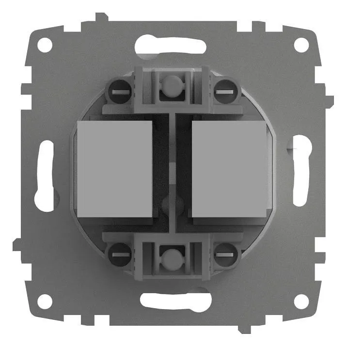 Розетка двойная Ethernet RJ-45 без рамки Elbi Eleсtriс Zena Vega 609-015600-248