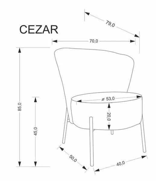 Кресло Cezar