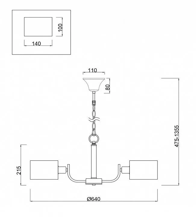 Подвесная люстра Freya Анита FR5012PL-05CH