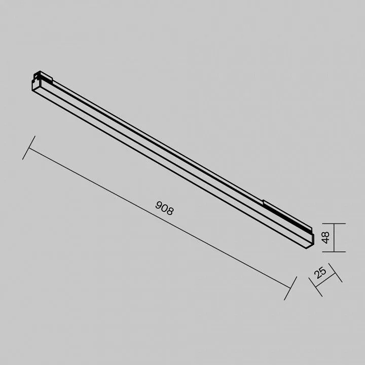Накладной светильник Maytoni Outdoor Базис O-TR02-1-S-24WB3K