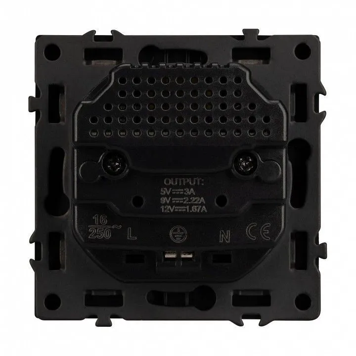 Розетка с заземлением и 2хUSB type A, без рамки Arlight SCT 054287