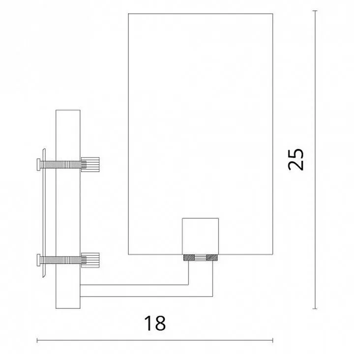 Бра Divinare Porta 5933/01 AP-1 Бра Divinare Porta 5933/01 AP-1
