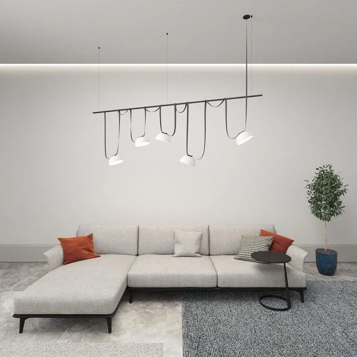 Накладной светильник Denkirs BELTY FLOW DK5561-WH+BK Накладной светильник Denkirs BELTY FLOW DK5561-WH+BK