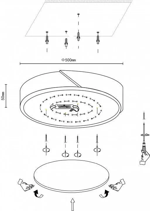Накладной светильник Velante Velante 445-647-01