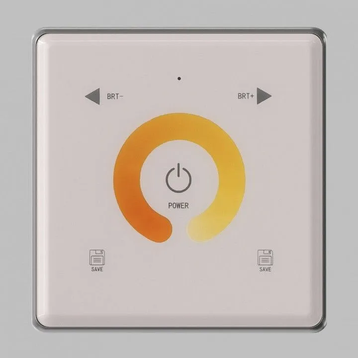 Панель-регулятора ЦТ сенсорная встраиваемая Denkirs Smart DK7200-WH