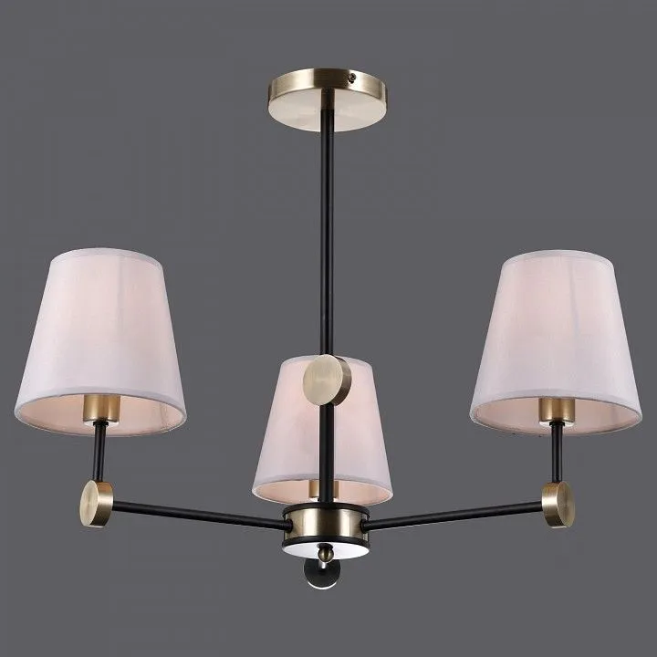 Люстра на штанге ILLUMICO CASTOR IL0394-3CSQ-24 BK AB CASTOR