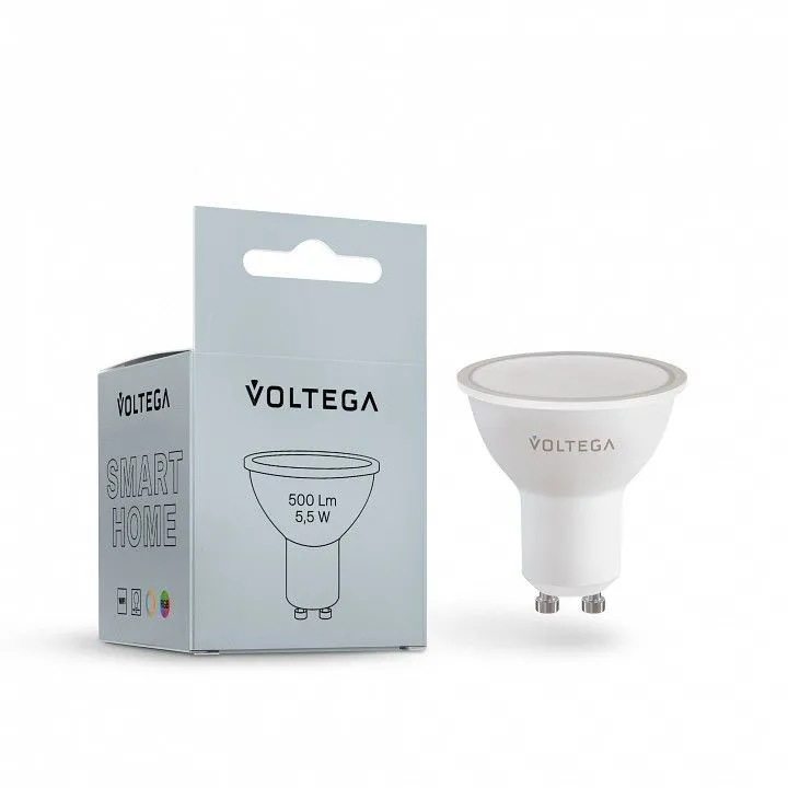 Лампа светодиодная с управлением через Wi-Fi Voltega Умные лампы (Wi-Fi) GU10 5.5Вт 2700-6500K 2426