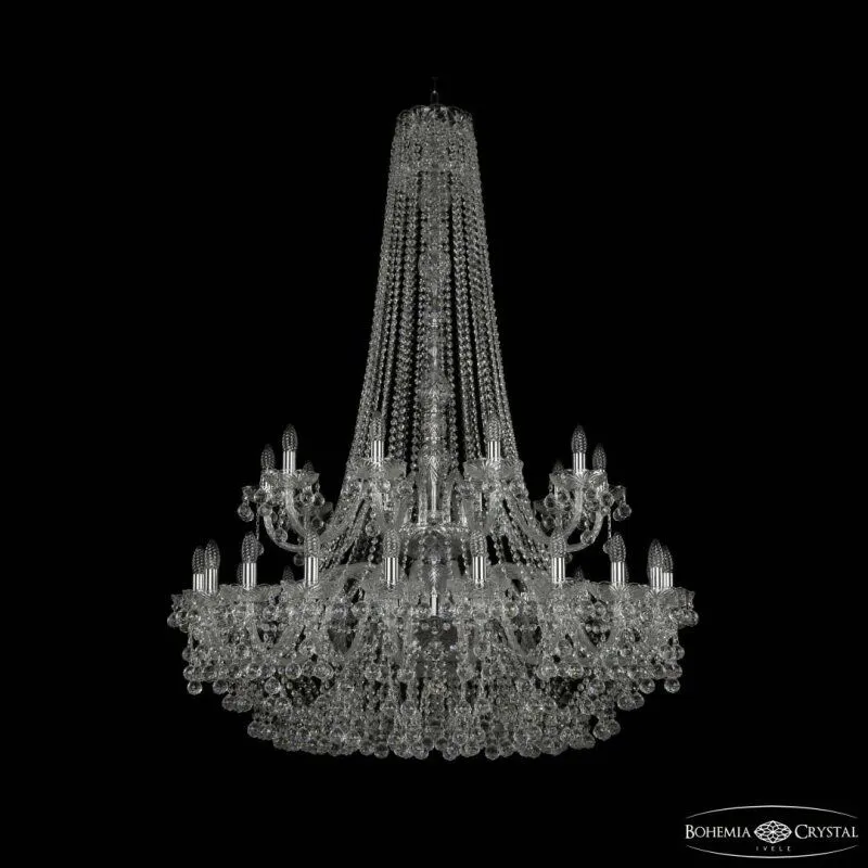 Подвесная люстра Bohemia Ivele Crystal 1409 1409/20+10/400/h-152/2d Ni