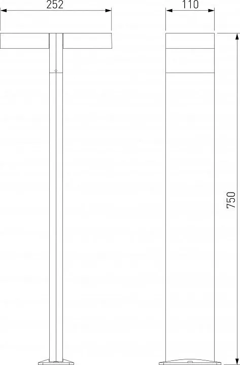 Наземный высокий светильник Elektrostandard Twin a064383
