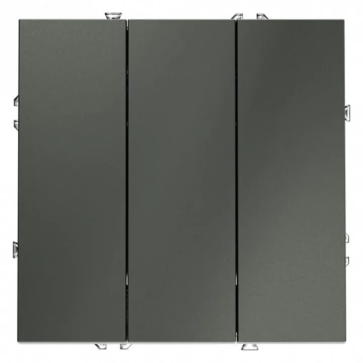 Выключатель трехклавишный без рамки Voltum S70 VLS030106