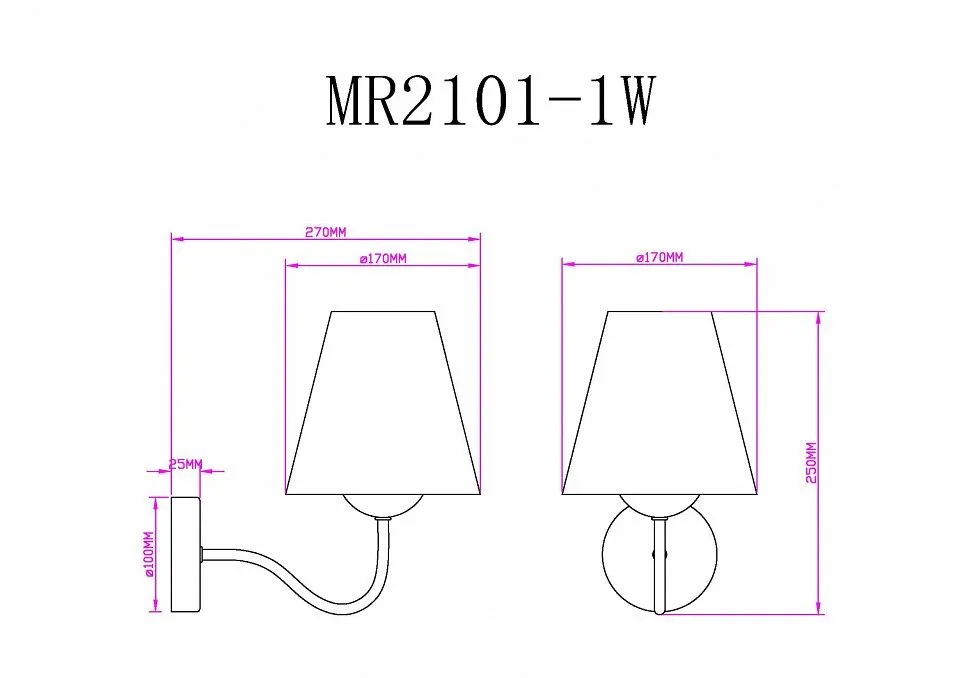 Бра MyFar Charlotte MR2101-1W