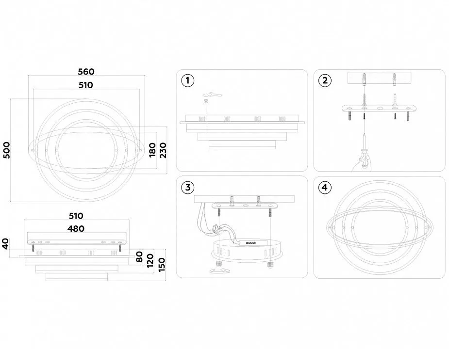 Потолочная люстра Ambrella Light FA FA8524