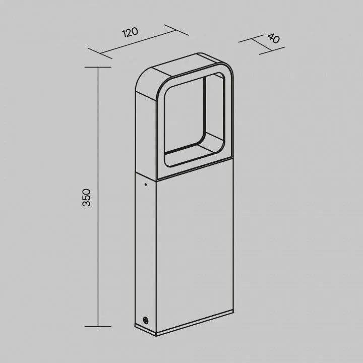 Наземный низкий светильник Maytoni Outdoor Трек O461FL-L7GF3K