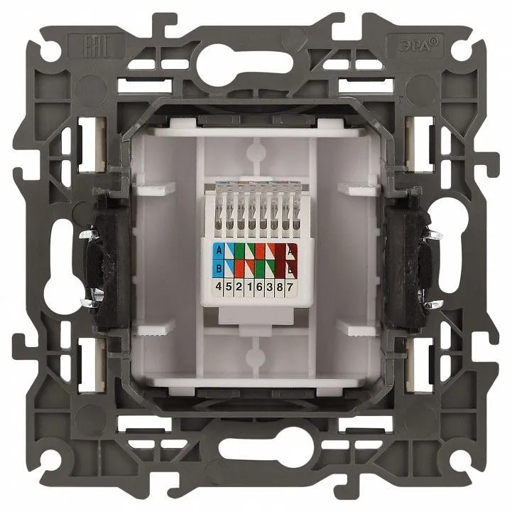 Розетка Ethernet RJ-45 без рамки Эра Эра Elegance 14-3107-02